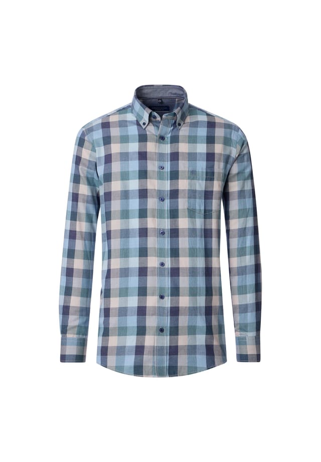 Рубашка свободного кроя в клетку Casamoda, синий
Рубашка свободного кроя в клетку Casamoda, синий