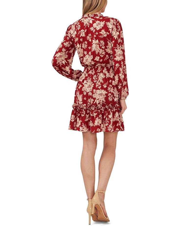 Платье CeCe Floral Long Sleeve Ruffled Dress, цвет Mulberry Red
Платье CeCe Floral Long Sleeve Ruffled Dress, цвет Mulberry Red