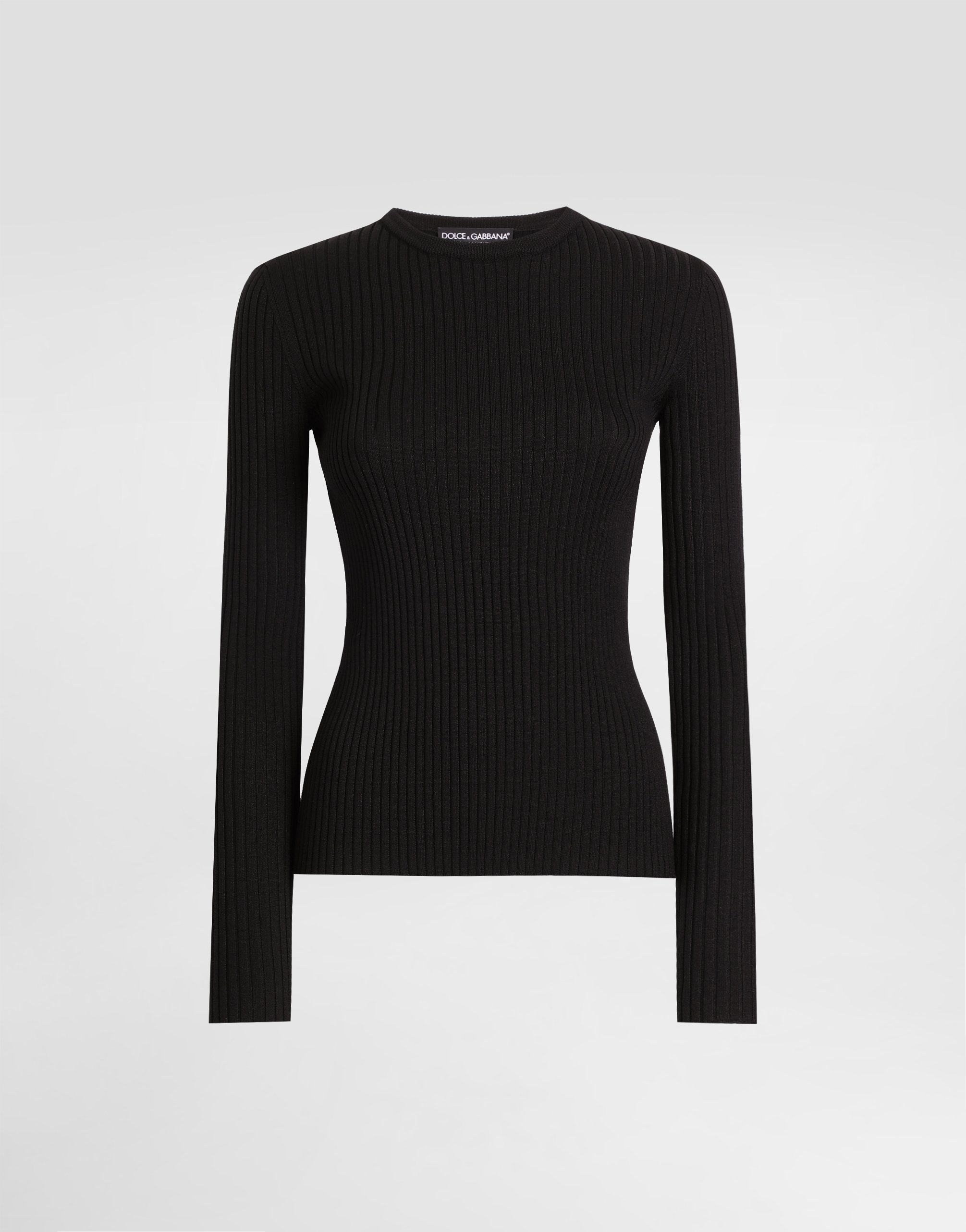 Шерстяной пуловер Dolce & Gabbana, черный
Шерстяной пуловер Dolce & Gabbana, черный