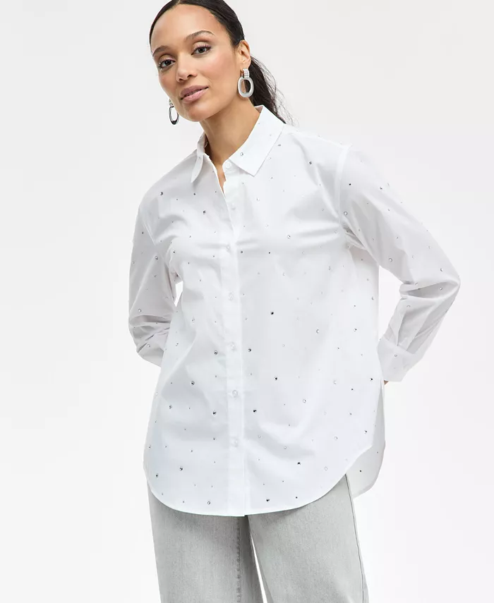 Женская блуза с камнями I.N.C. International Concepts, белый
Женская блуза с камнями I.N.C. International Concepts, белый