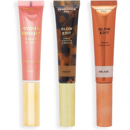 Revolution Pro Cream Face Wand Trio Cream Contour Blush Набор хайлайтеров для макияжа Light 1x12ml 2x15ml Medium Revolution Beauty
Revolution Pro Cream Face Wand Trio Cream Contour Blush Набор хайлайтеров для макияжа Light 1x12ml 2x15ml Medium Revolution Beauty