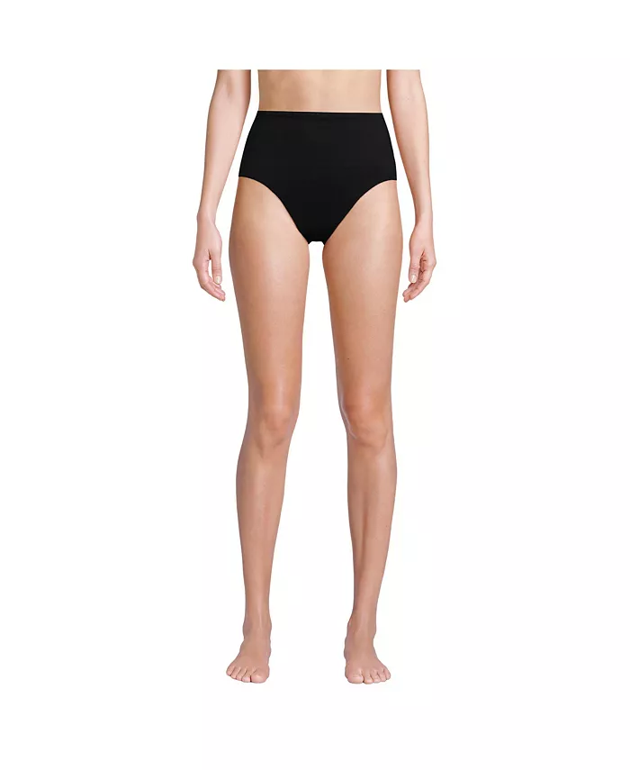 Женские плавки-бикини с высокой талией Lands' End, черный
Женские плавки-бикини с высокой талией Lands' End, черный