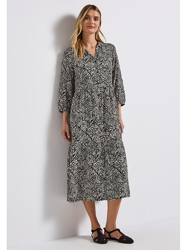 Платье до колена Street One, черный/белый
Платье до колена Street One, черный/белый