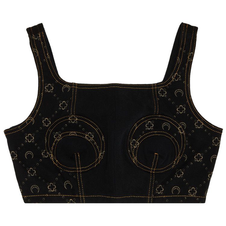 Топ Marine Serre Regenerated Denim Bustier, Blue
Топ Marine Serre Regenerated Denim Bustier, Blue
