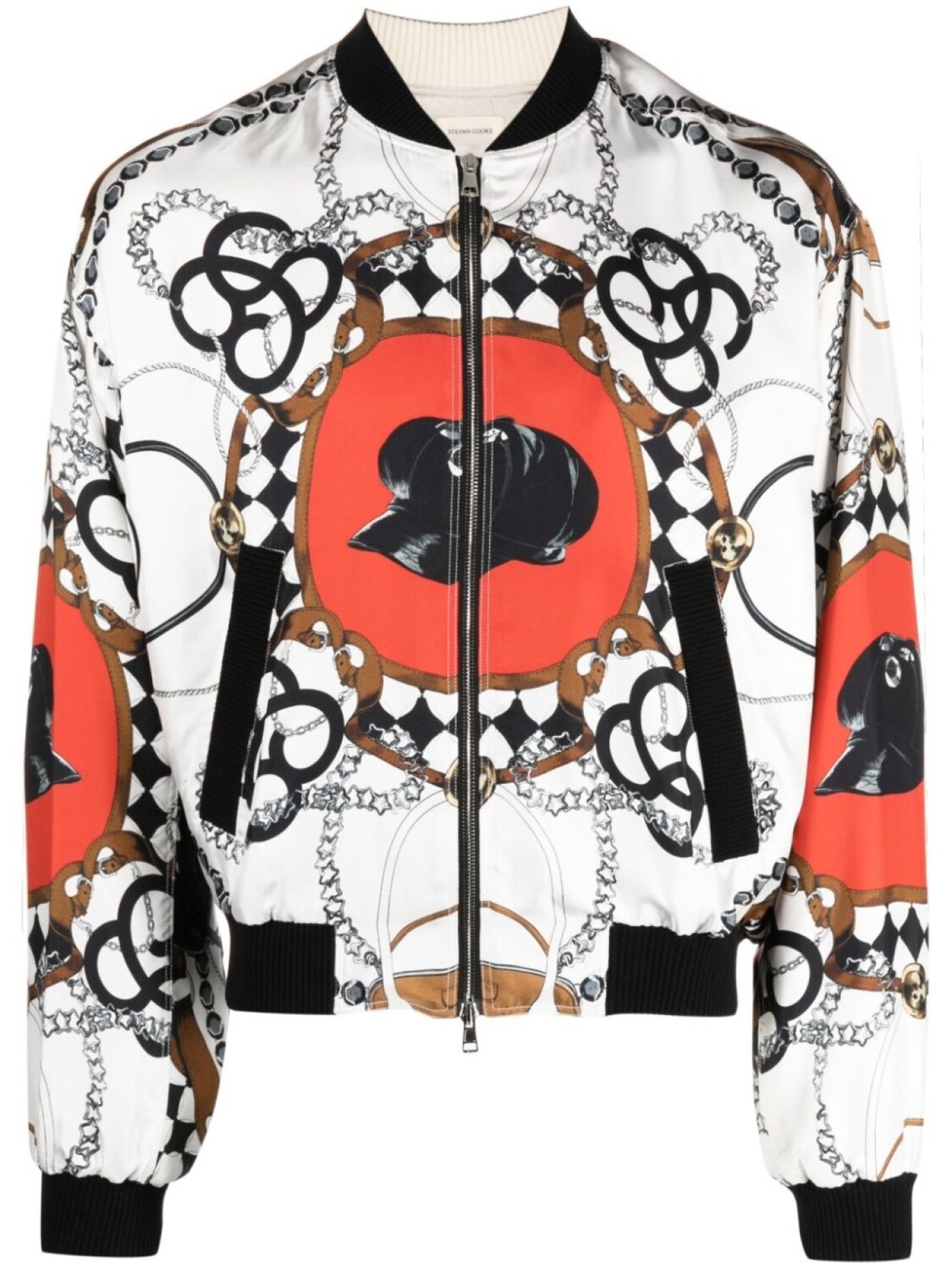 Stefan Cooke бомбер с графичным принтом, белый
Stefan Cooke бомбер с графичным принтом, белый