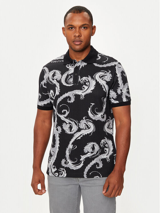 Рубашка поло стандартного кроя Versace Jeans Couture, черный
Рубашка поло стандартного кроя Versace Jeans Couture, черный