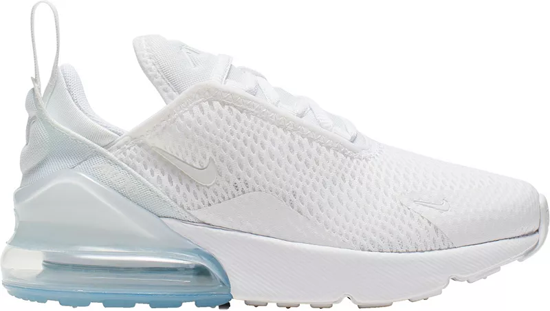 Детские кроссовки Nike Air Max 270 для дошкольников, цвет White/White/Silver
Детские кроссовки Nike Air Max 270 для дошкольников, цвет White/White/Silver