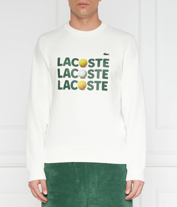 Свитер Regular fit Lacoste, белый 
Свитер Regular fit Lacoste, белый