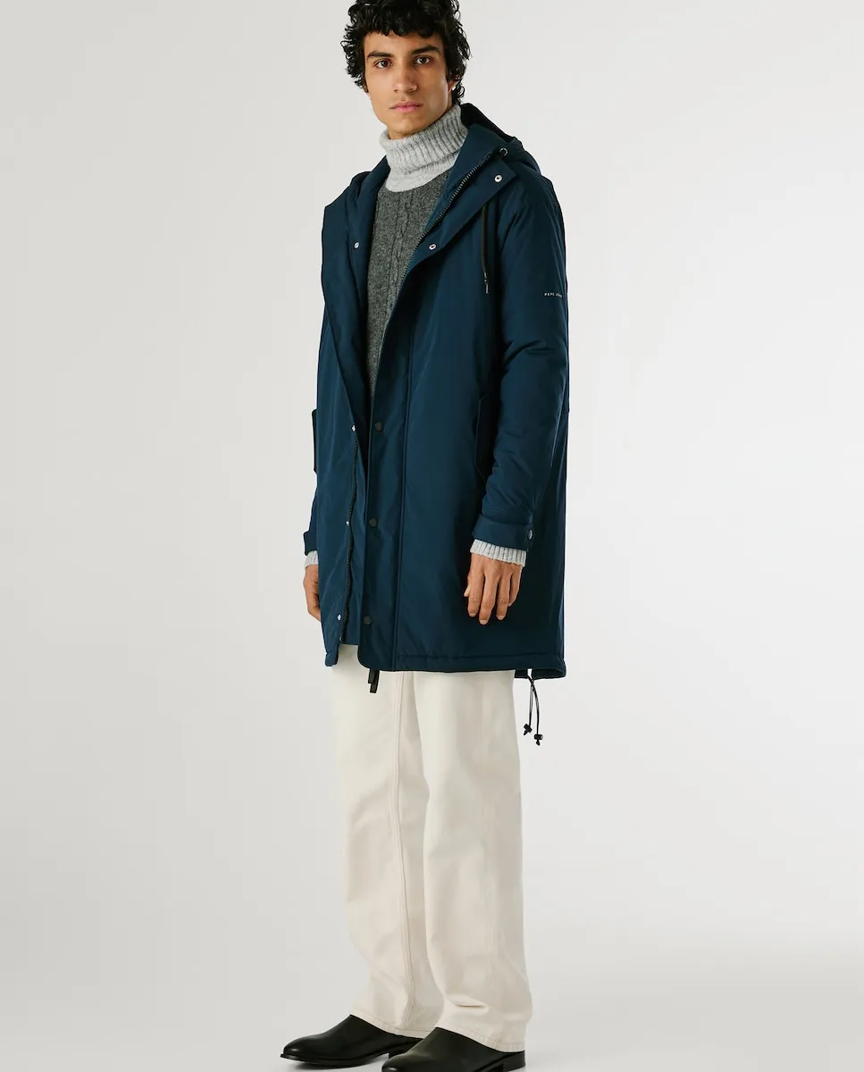 Длинная мужская парка с светоотражающими деталями Pepe Jeans, темно-синий
Длинная мужская парка с светоотражающими деталями Pepe Jeans, темно-синий