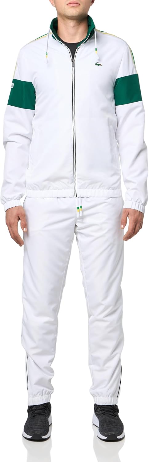 Мужской спортивный костюм Lacoste Sport Striped Details, White/Dark Forest/Malachite Green/Dap
Мужской спортивный костюм Lacoste Sport Striped Details, White/Dark Forest/Malachite Green/Dap