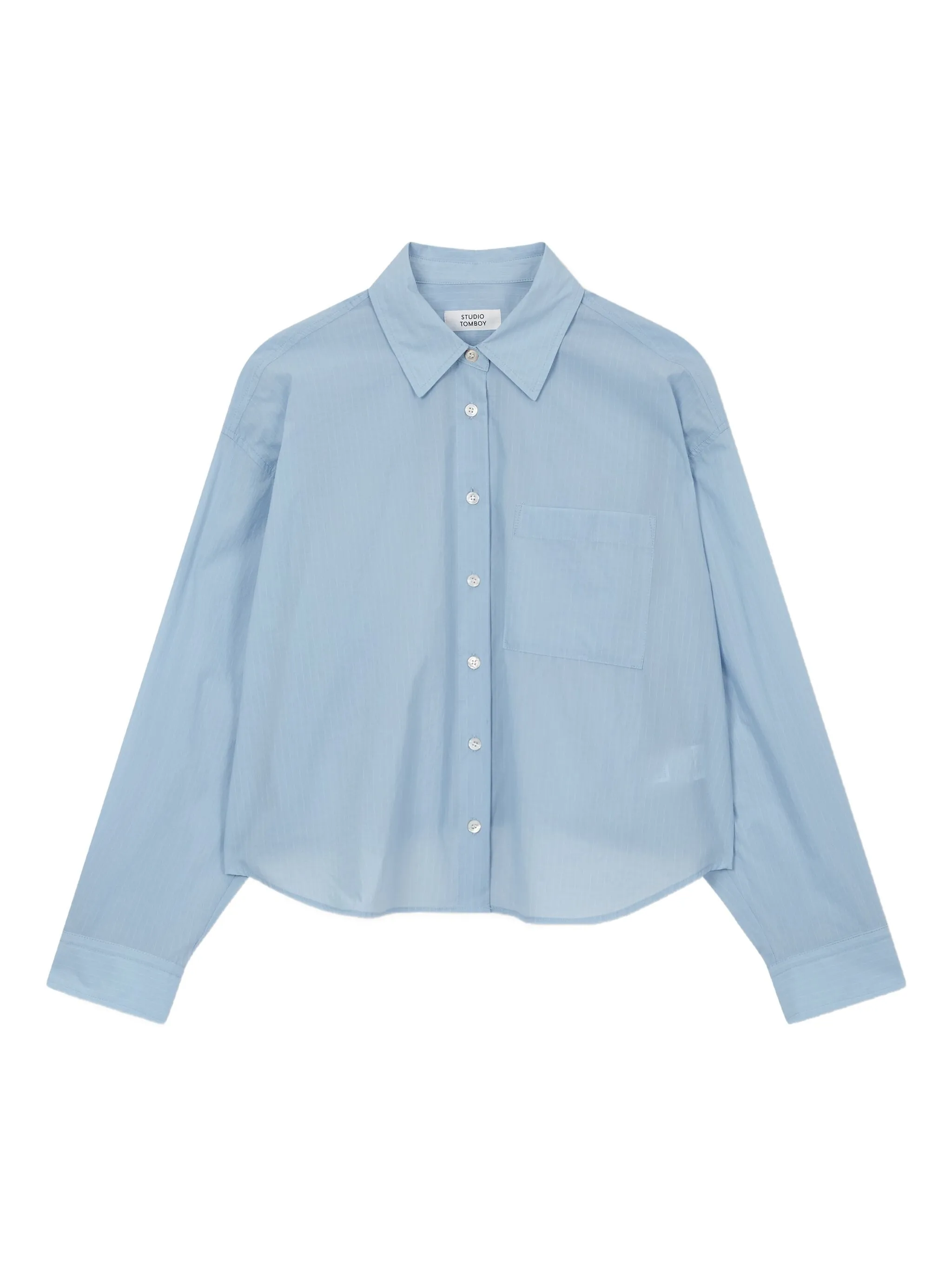 Полосатая рубашка с эластичным подолом Studio Tomboy, синий
Полосатая рубашка с эластичным подолом Studio Tomboy, синий