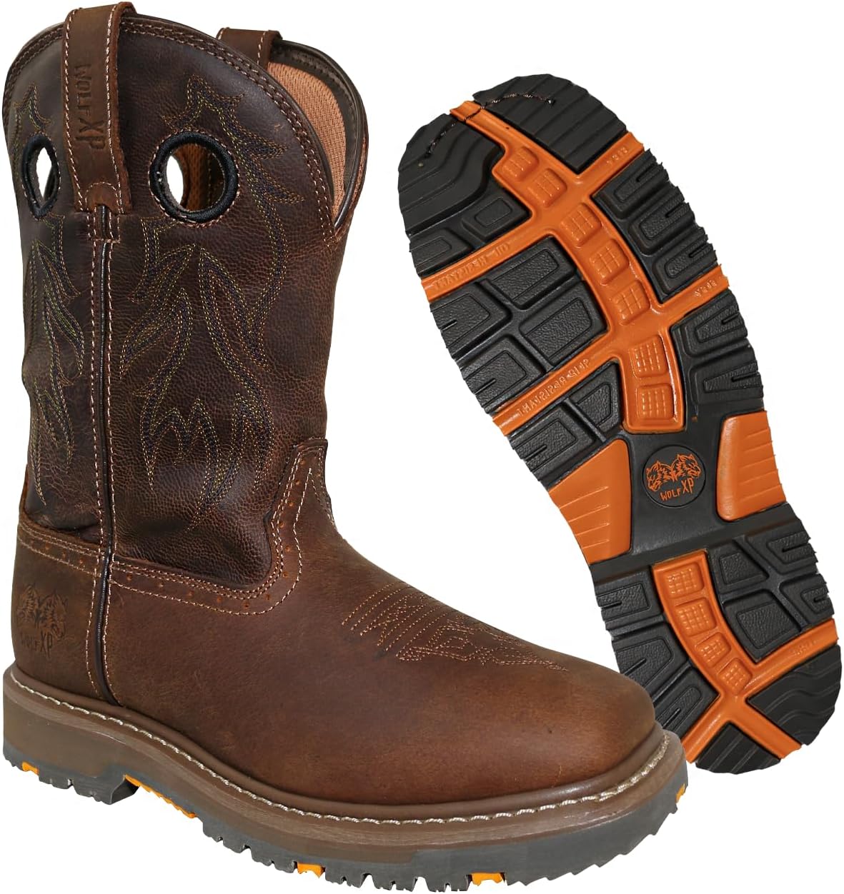 Ботинки Wolf Leather для мужчин - противоскользящие, утепленные, для строительных работ - с композитным носком Wolf Industrial Products, темно-коричневый
Ботинки Wolf Leather для мужчин - противоскользящие, утепленные, для строительных работ - с композитным носком Wolf Industrial Products, темно-коричневый