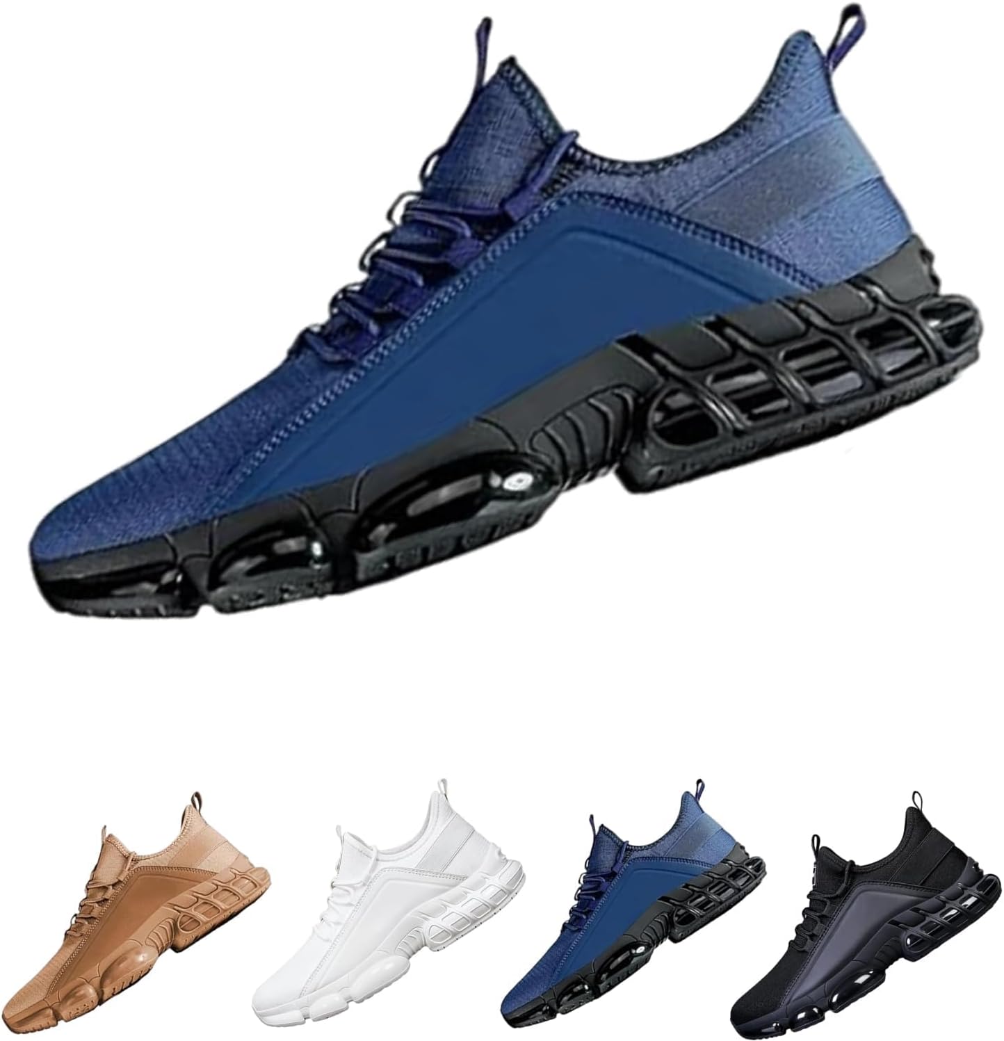 Мужские легкие дышащие низкие беговые кроссовки, ортопедические кроссовки с противоскользящей сеткой Generic, синий
Мужские легкие дышащие низкие беговые кроссовки, ортопедические кроссовки с противоскользящей сеткой Generic, синий