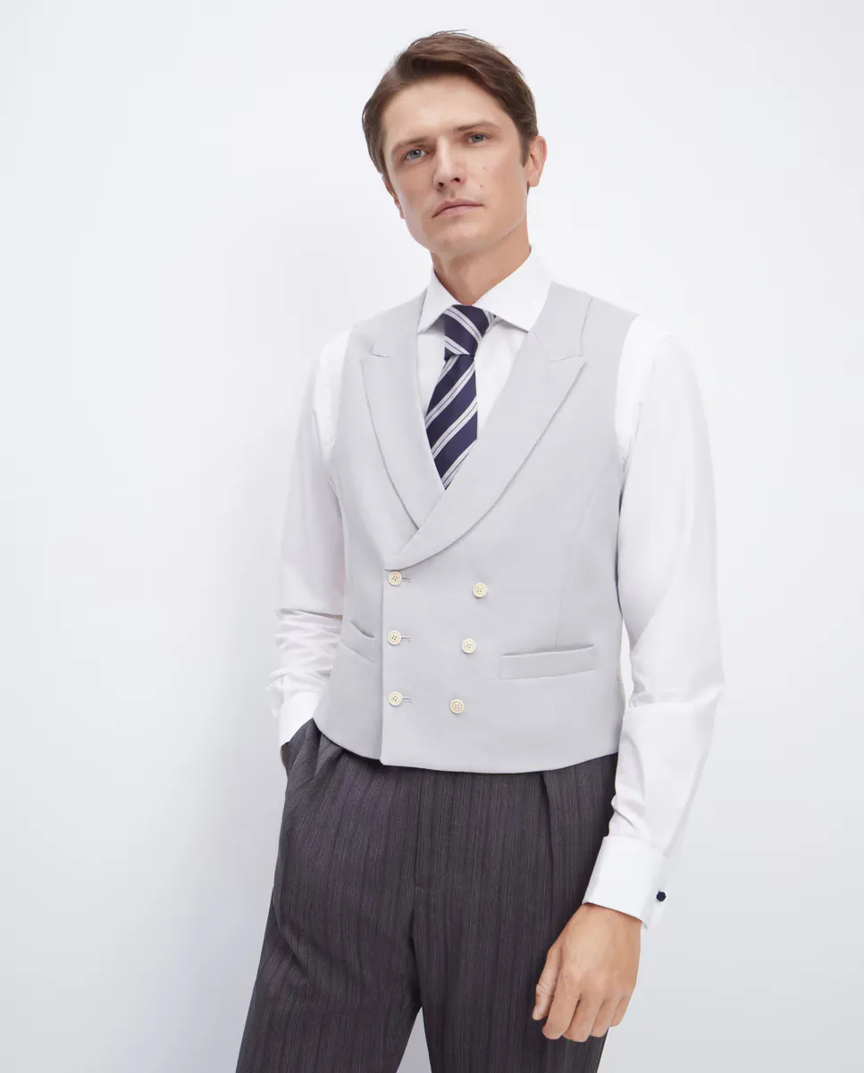 Мужской однотонный льняной жилет Emidio Tucci, серый
Мужской однотонный льняной жилет Emidio Tucci, серый