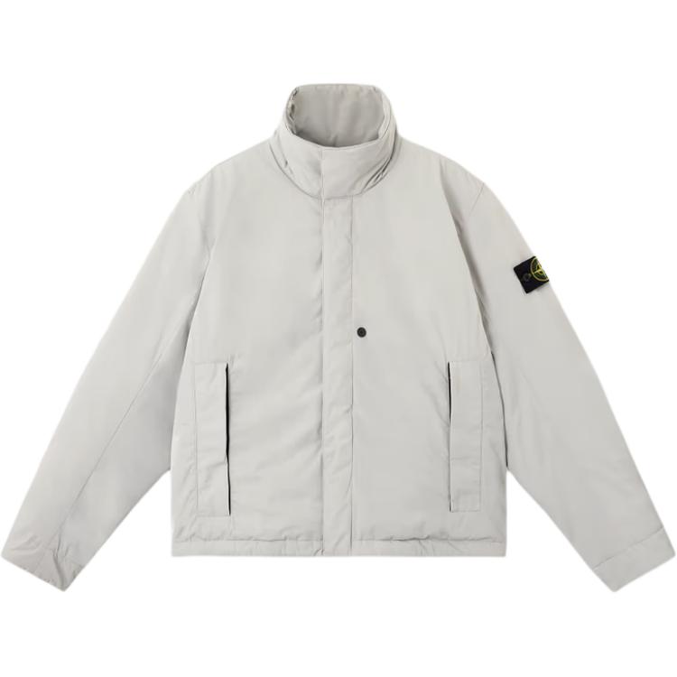 STONE ISLAND Куртка с высоким воротником и логотипом, Pearl Gray
STONE ISLAND Куртка с высоким воротником и логотипом, Pearl Gray