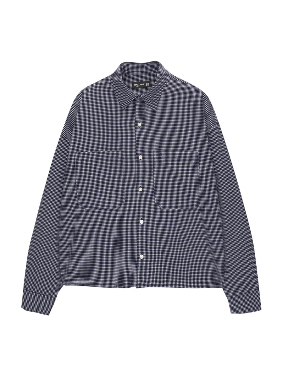 Удобная рубашка на пуговицах Pull&Bear, темно-синий
Удобная рубашка на пуговицах Pull&Bear, темно-синий