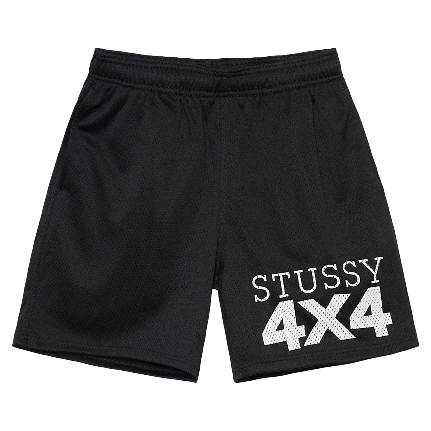 Сетчатые шорты Stussy 4X4, черные 
Сетчатые шорты Stussy 4X4, черные