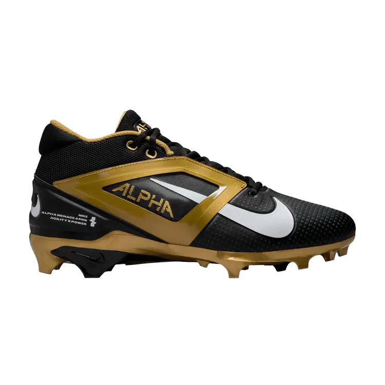 Бутсы Nike Alpha Menace 4 Pro 'Black Metallic Gold', черный
Бутсы Nike Alpha Menace 4 Pro 'Black Metallic Gold', черный
