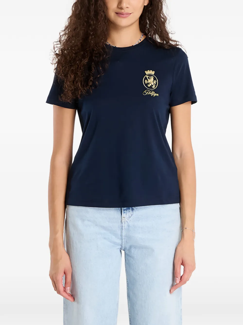 Футболка с вышитым гербом TH и круглым вырезом Tommy Hilfiger, синий
Футболка с вышитым гербом TH и круглым вырезом Tommy Hilfiger, синий