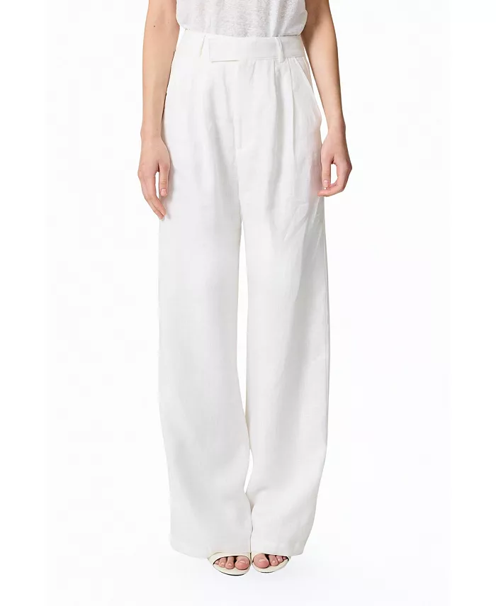 Женские льняные брюки широкого кроя NOCTURNE, белый
Женские льняные брюки широкого кроя NOCTURNE, белый