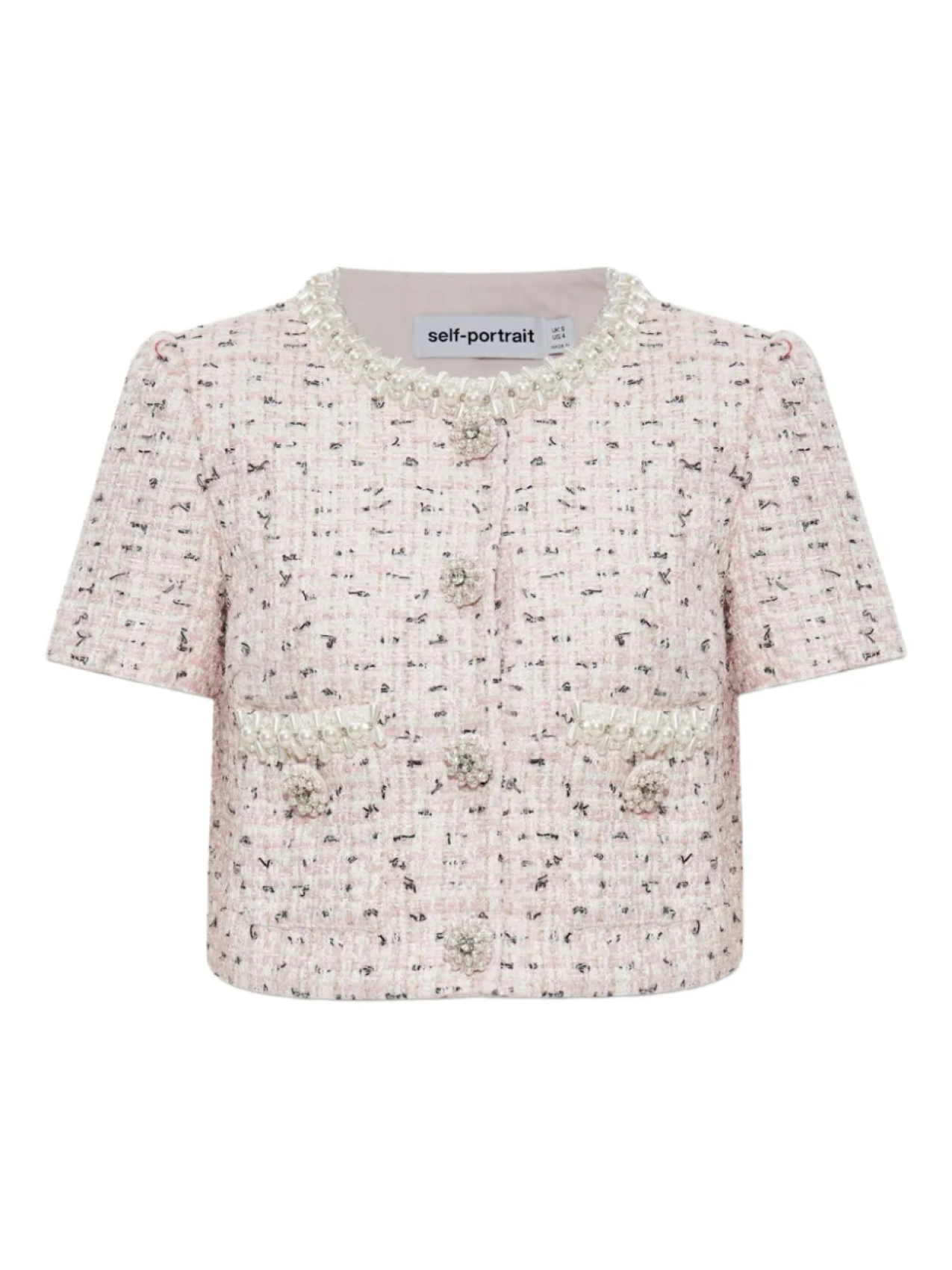 Твидовый топ Self-Portrait, розовый
Твидовый топ Self-Portrait, розовый