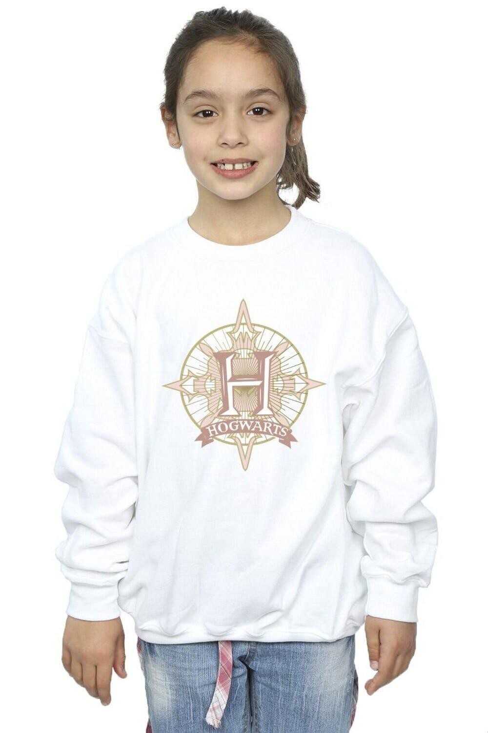 Толстовка со снежинками Хогвартса Harry Potter, белый 
Толстовка со снежинками Хогвартса Harry Potter, белый