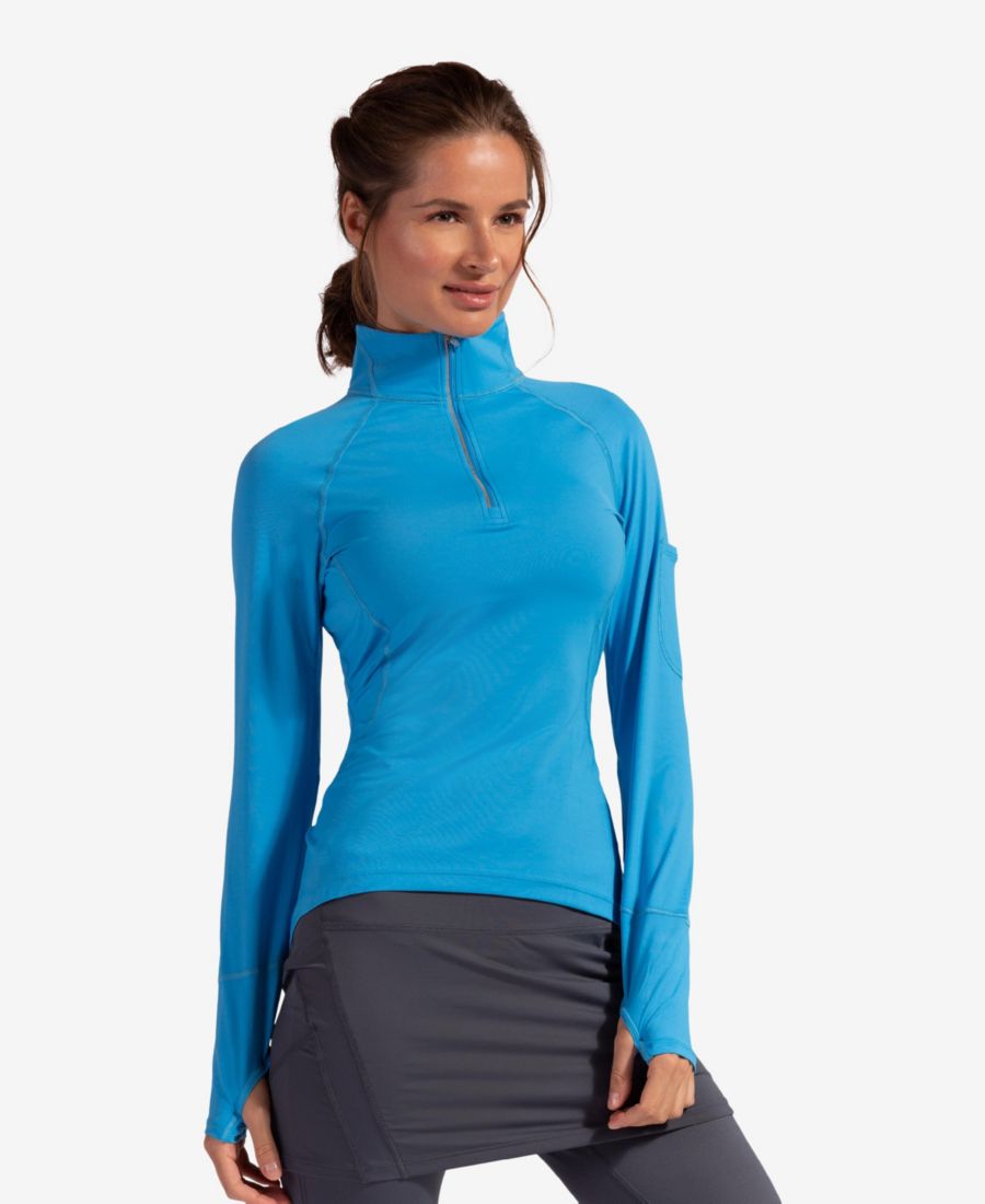 Женская солнцезащитная блузка с застежкой-молнией и защитой от солнца UPF 50+ BloqUV, Ocean blue
Женская солнцезащитная блузка с застежкой-молнией и защитой от солнца UPF 50+ BloqUV, Ocean blue