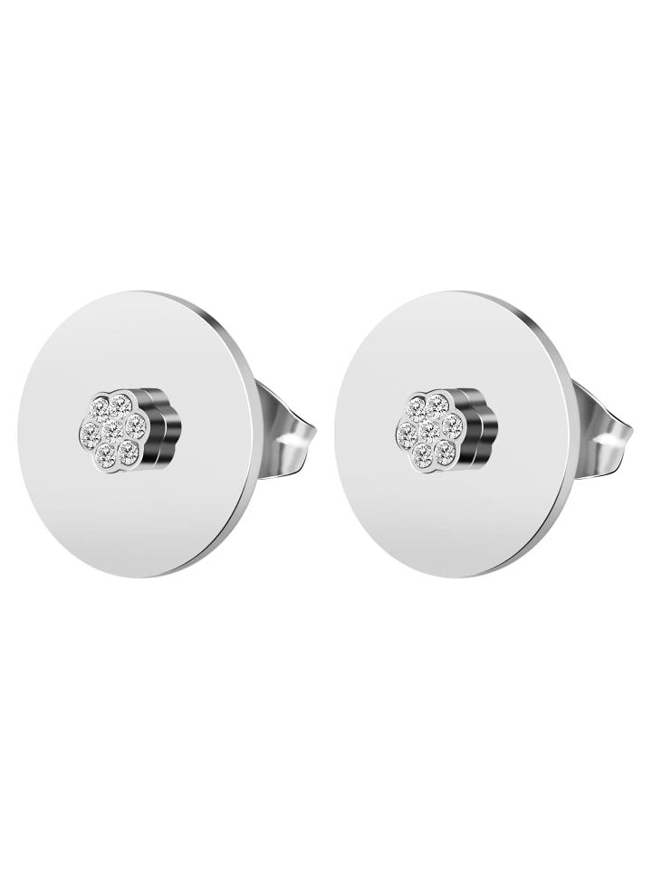 Adeliás Женские серьги - серьги-гвоздики из нержавеющей стали со стразами, серебристого цвета
Adeliás Женские серьги - серьги-гвоздики из нержавеющей стали со стразами, серебристого цвета