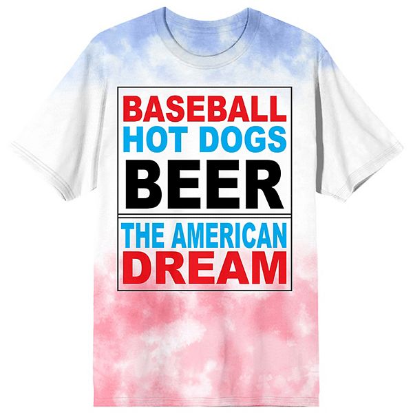 Футболка Men's Bioworld American Dream с принтом бейсбол, хот-доги, пиво Licensed Character
Футболка Men's Bioworld American Dream с принтом бейсбол, хот-доги, пиво Licensed Character