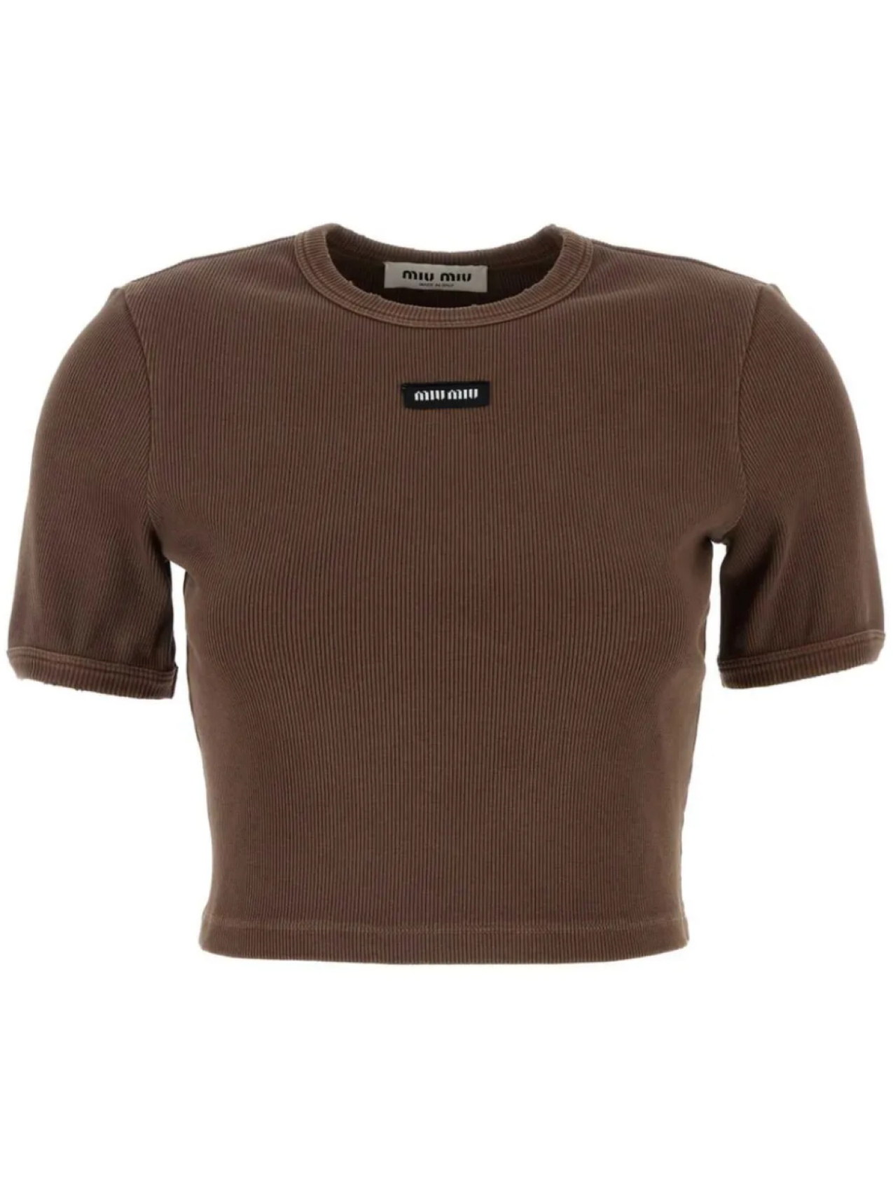 Топ в рубчик Miu Miu, коричневый
Топ в рубчик Miu Miu, коричневый