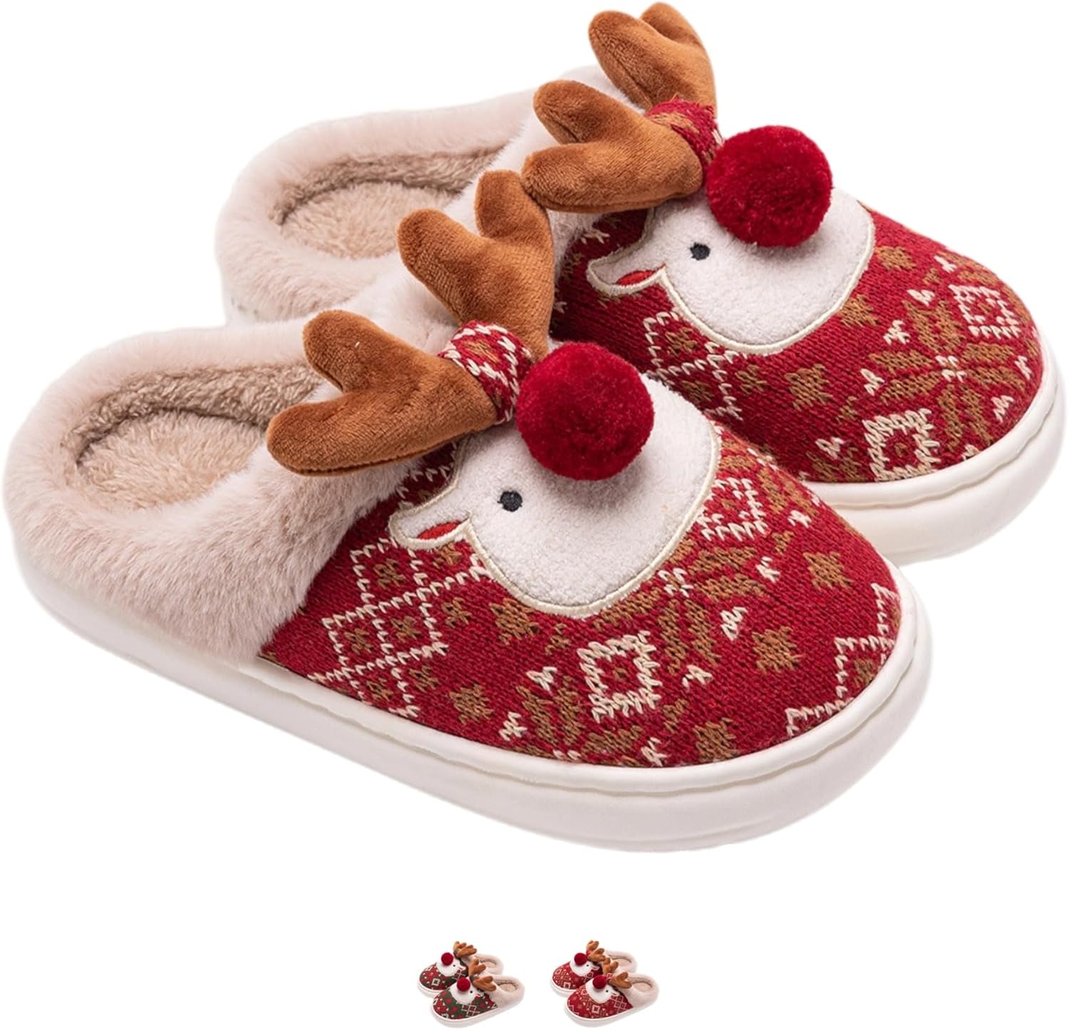 Тапочки с рождественским оленем iwhgrmp для женщин и мужчин, зимние, мягкие, уютные, для спальни, дома, милые плюшевые тапочки с мультяшным принтом, теплые и нескользящие для дома и улицы, красный
Тапочки с рождественским оленем iwhgrmp для женщин и мужчин, зимние, мягкие, уютные, для спальни, дома, милые плюшевые тапочки с мультяшным принтом, теплые и нескользящие для дома и улицы, красный