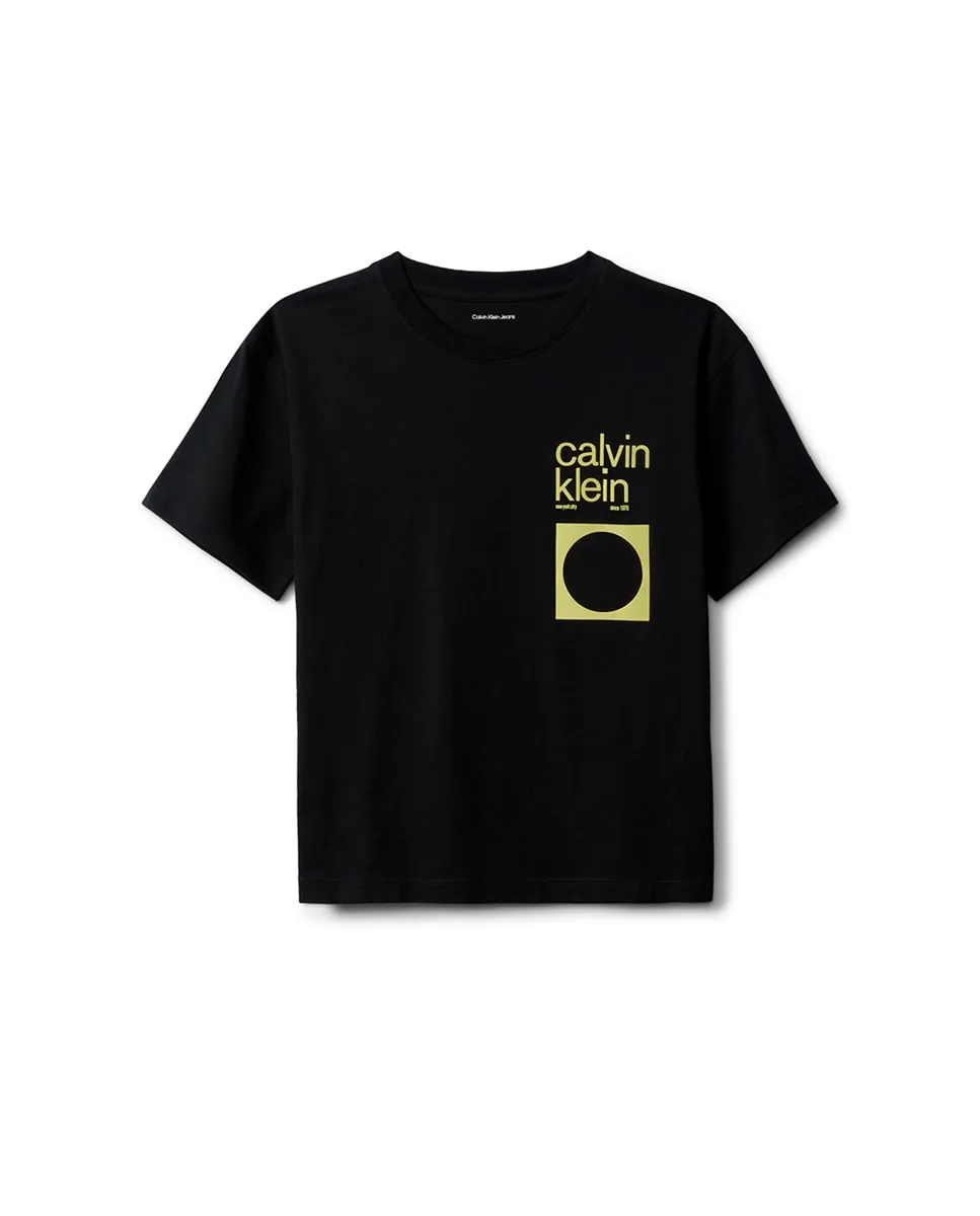 Детская футболка с рисунком на спине Calvin Klein, черный
Детская футболка с рисунком на спине Calvin Klein, черный