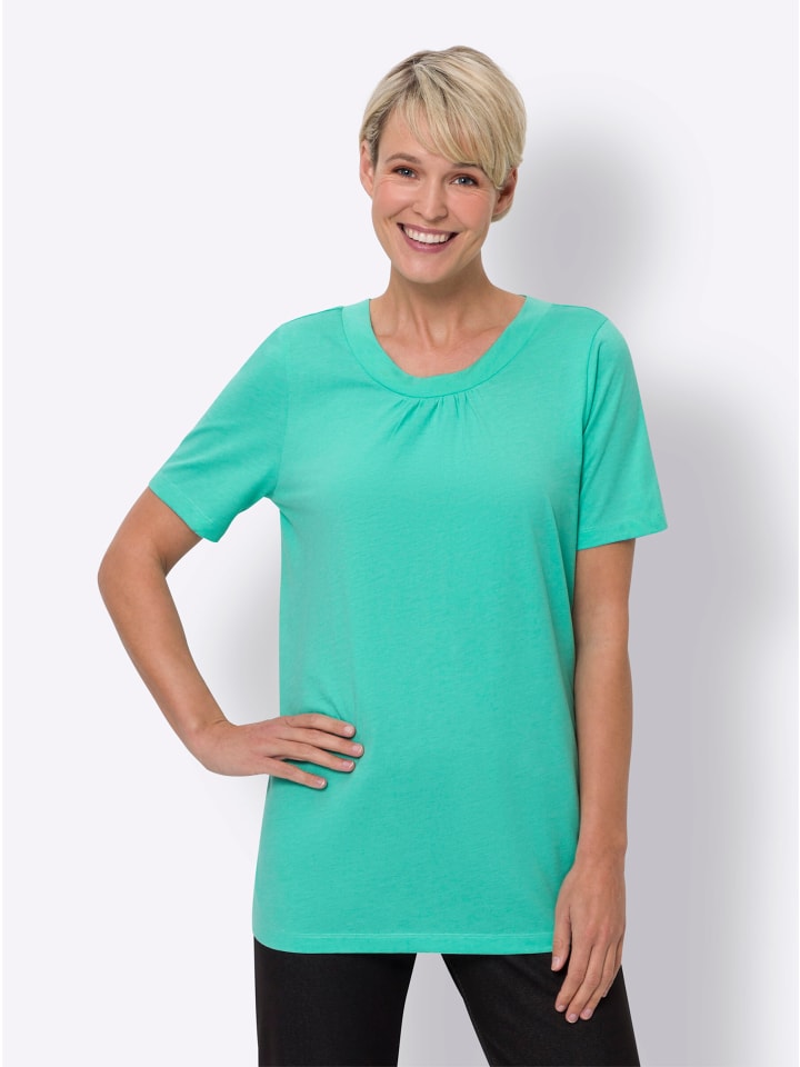 Длинная рубашка в сине-зеленый меланж Sieh an!
Длинная рубашка в сине-зеленый меланж Sieh an!