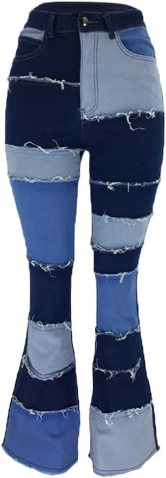 ODIZLI Женские джинсы с высокой талией и расклешенным низом Ripped Stretch Skinny Flare Plus Size
ODIZLI Женские джинсы с высокой талией и расклешенным низом Ripped Stretch Skinny Flare Plus Size