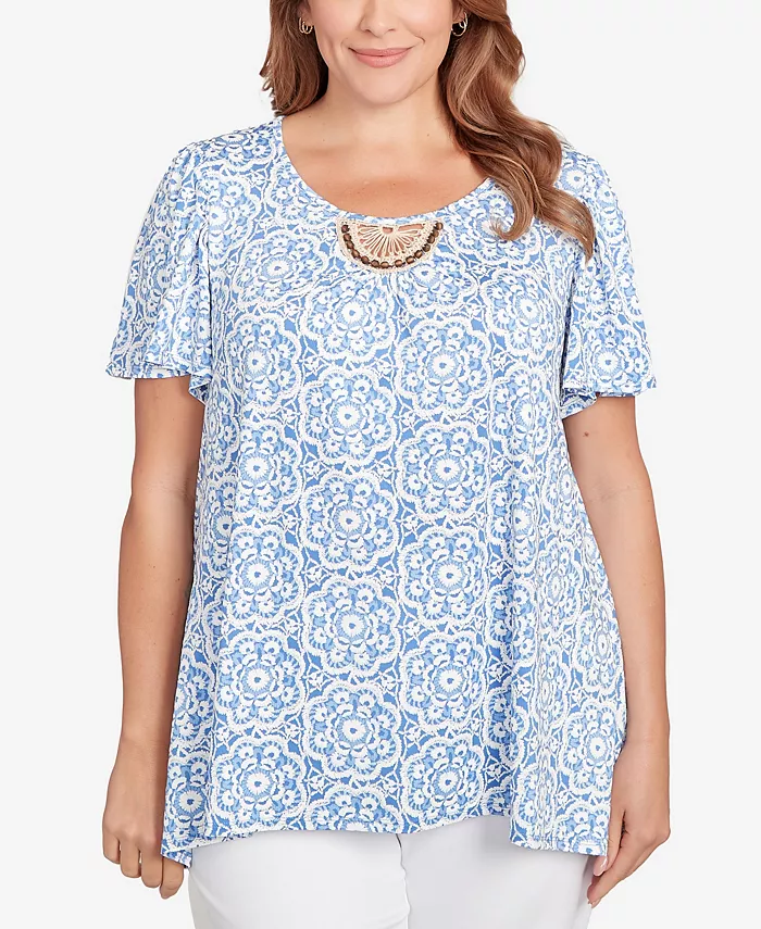 Топ с принтом макраме и бусинами больших размеров Ruby Rd., мультиколор
Топ с принтом макраме и бусинами больших размеров Ruby Rd., мультиколор