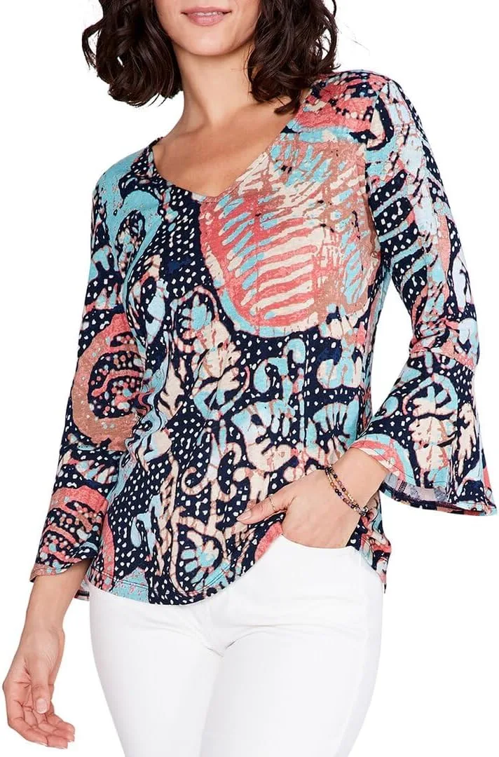 NIC+ZOE Женский топ Batik Stamp
NIC+ZOE Женский топ Batik Stamp