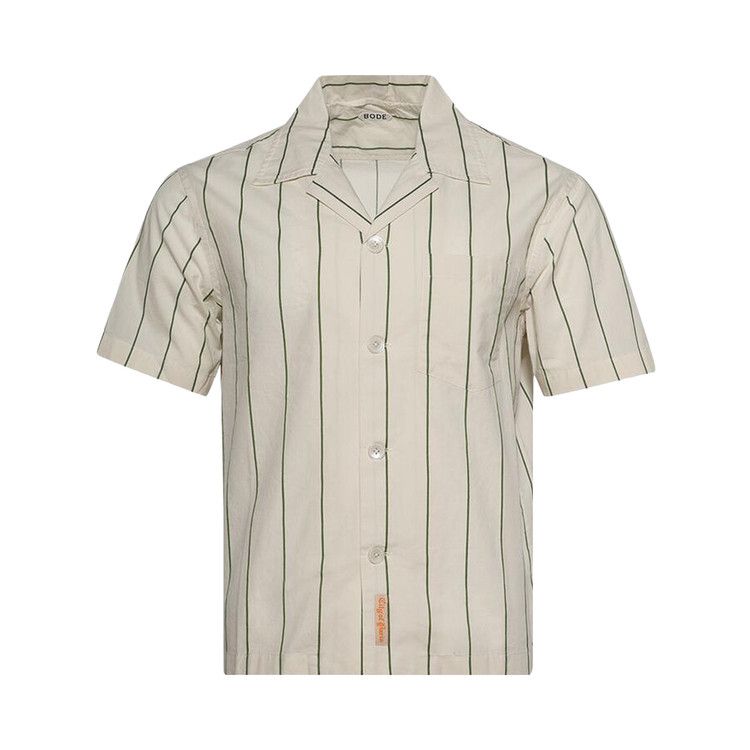 Рубашка Bode Celery Stripe Short Sleeve Shirt, Green Cream
Рубашка Bode Celery Stripe Short Sleeve Shirt, Green Cream
