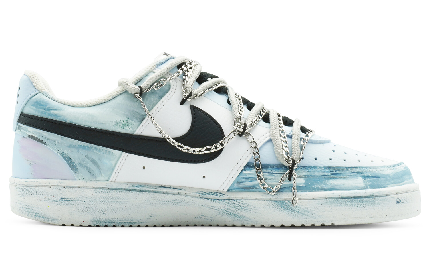 Кроссовки Nike Court Vision Skateboarding Shoes Men Low-top Blue/White/Black, синий
Кроссовки Nike Court Vision Skateboarding Shoes Men Low-top Blue/White/Black, синий