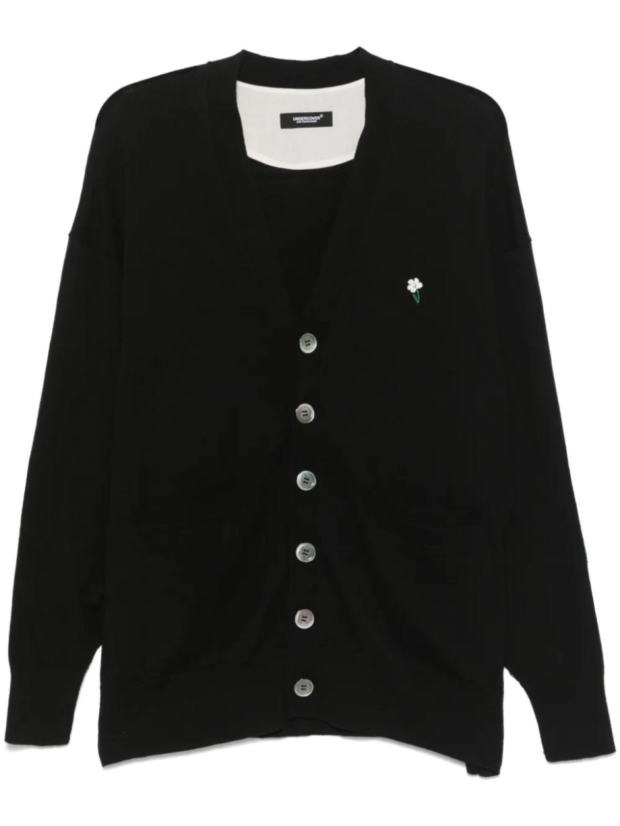 Кардиган Undercover с цветочной аппликацией, черный
Кардиган Undercover с цветочной аппликацией, черный