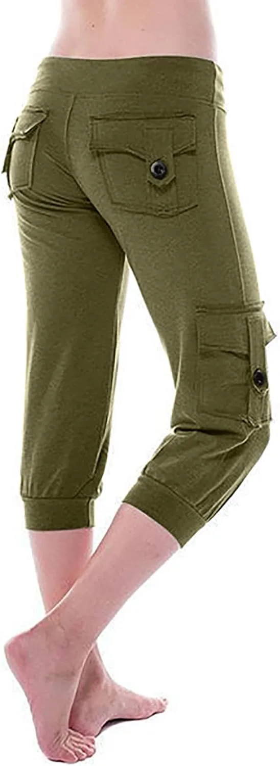 Женские карго-штаны Casual с эластичным поясом и карманами
Женские карго-штаны Casual с эластичным поясом и карманами