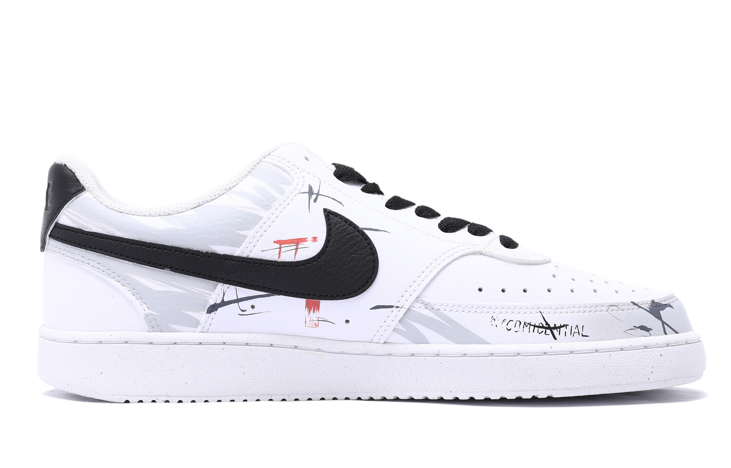 Кроссовки Nike Court Vision 1 Skateboarding Shoes Men Low-top White/black/gray, черный 
Кроссовки Nike Court Vision 1 Skateboarding Shoes Men Low-top White/black/gray, черный