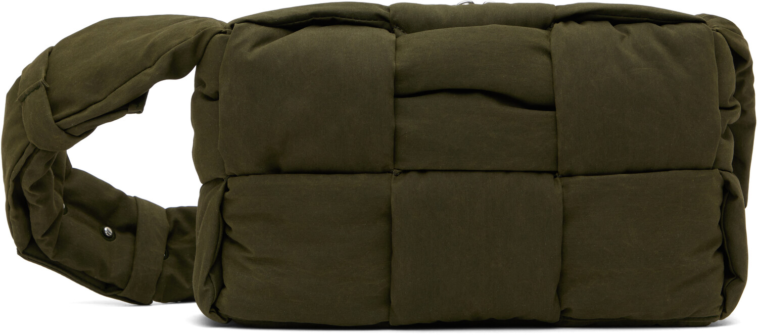 Сумка для фотокамеры Arco цвета хаки средней толщины с мягкой подкладкой Bottega Veneta
Сумка для фотокамеры Arco цвета хаки средней толщины с мягкой подкладкой Bottega Veneta