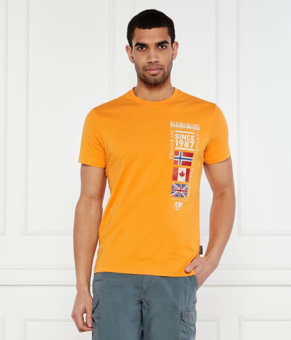 Футболка с рукавами S-образной формы Regular fit Napapijri, оранжевый
Футболка с рукавами S-образной формы Regular fit Napapijri, оранжевый