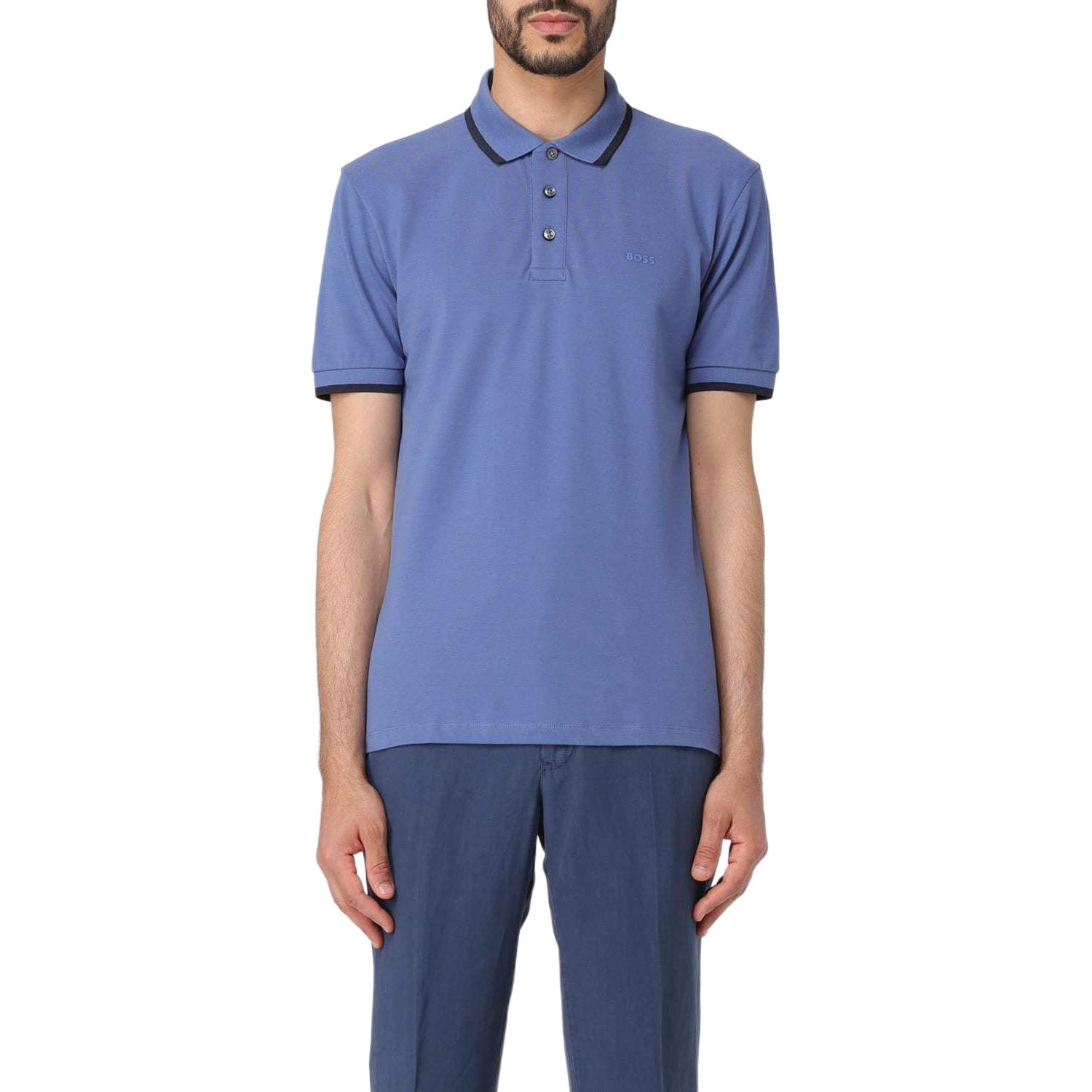 Футболка поло мужская синяя HUGO BOSS
Футболка поло мужская синяя HUGO BOSS