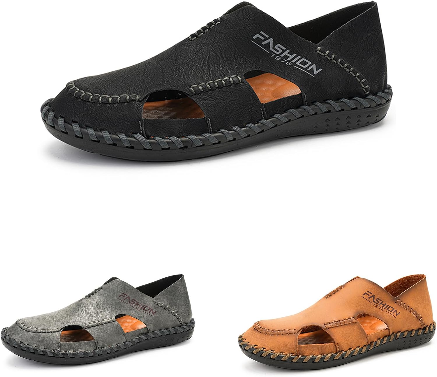 Мужские ручной работы сшитые повседневные сандалии для рыбалки, закрытый носок, дышащие сандалии с отверстиями, на пуантах, для пляжа Difaback, черный
Мужские ручной работы сшитые повседневные сандалии для рыбалки, закрытый носок, дышащие сандалии с отверстиями, на пуантах, для пляжа Difaback, черный