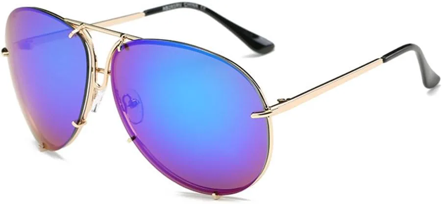 Женские солнцезащитные очки, роскошные зеркальные металлические солнцезащитные очки, модные женские очки с защитой от УФ-излучения UV400 generic, Gold-green
Женские солнцезащитные очки, роскошные зеркальные металлические солнцезащитные очки, модные женские очки с защитой от УФ-излучения UV400 generic, Gold-green