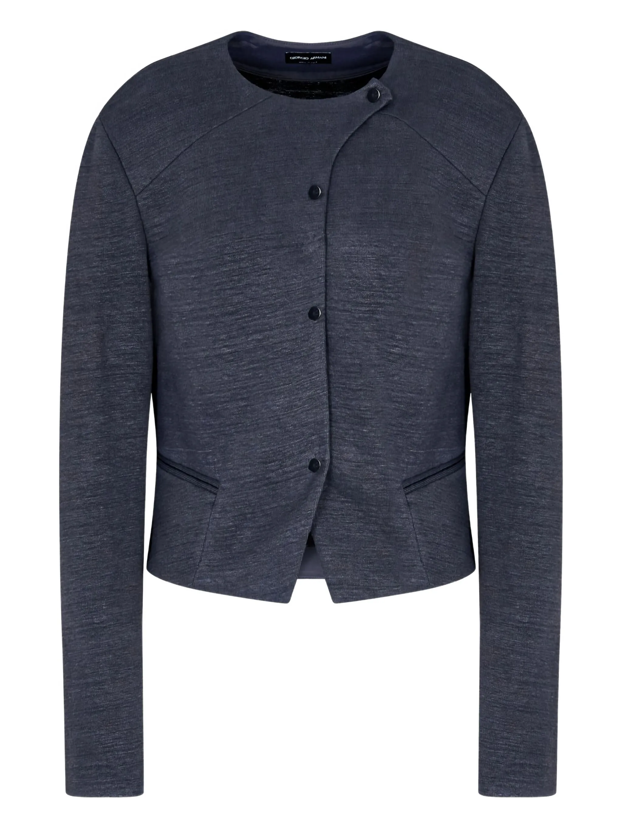 Укороченная куртка с круглым вырезом Giorgio Armani, серый
Укороченная куртка с круглым вырезом Giorgio Armani, серый