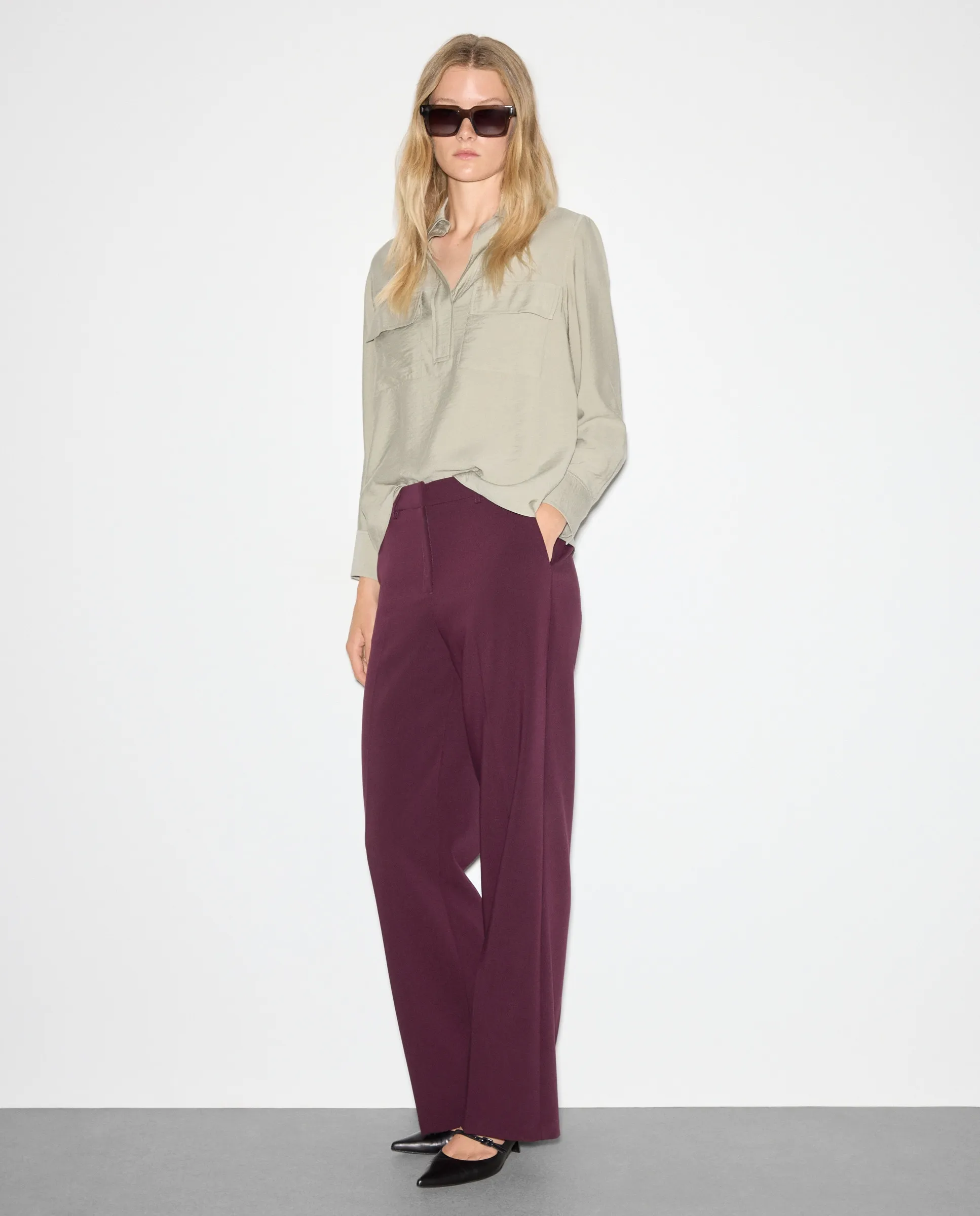 Женская блузка с длинными рукавами и гладкой текстурой Woman El Corte Inglés, зеленый
Женская блузка с длинными рукавами и гладкой текстурой Woman El Corte Inglés, зеленый