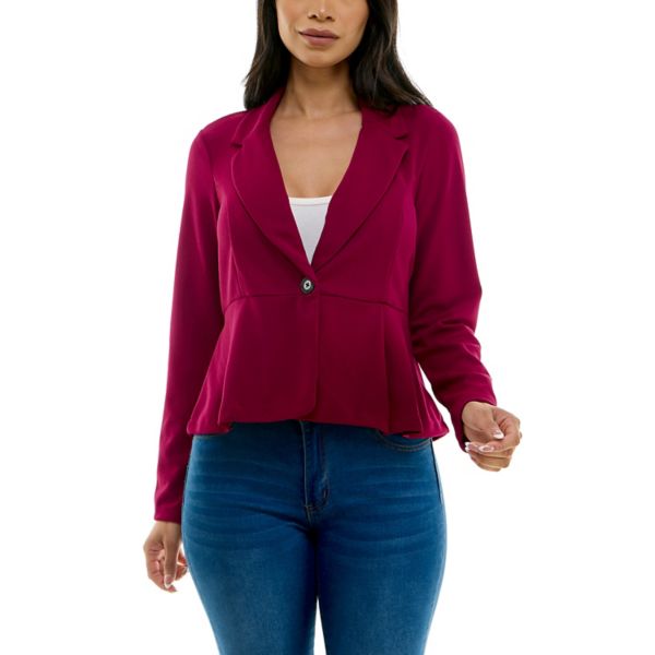 Женский блейзер с воротником на пуговицах Nina Leonard, цвет sangria
Женский блейзер с воротником на пуговицах Nina Leonard, цвет sangria