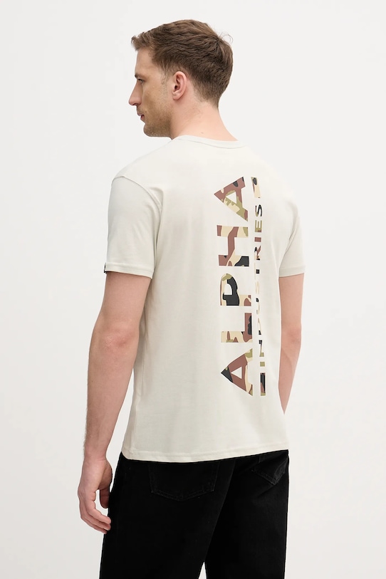 Хлопковая футболка Alpha Industries, бежевый
Хлопковая футболка Alpha Industries, бежевый